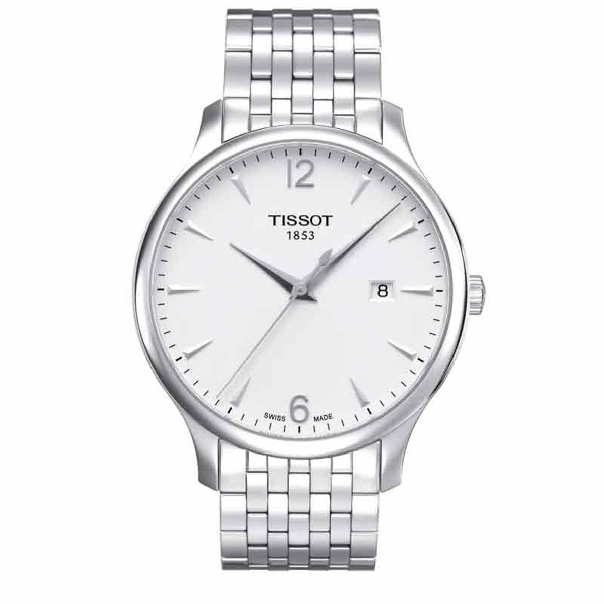Tissot Tradition 42mm Watch, Silver and White Dial