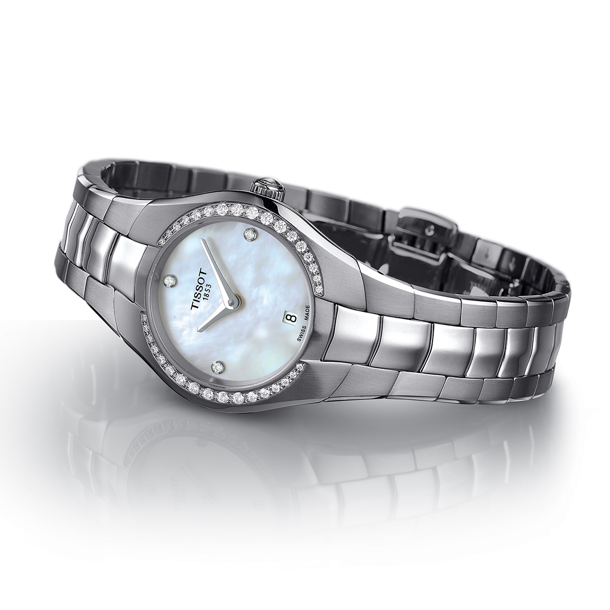Tissot T-Round Diamond Bezel 26mm Women's Watch