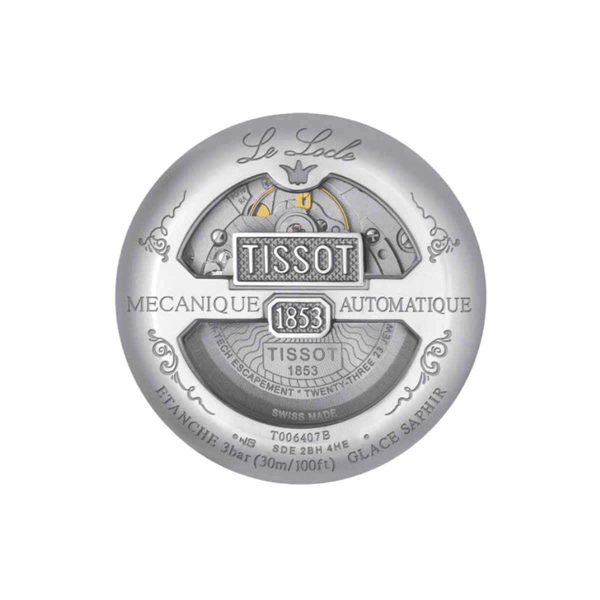 Tissot Le Locle Powermatic 80 39mm Watch, Silver Dial