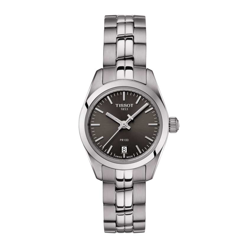 Tissot PR 100 Women's Watch, Small with Anthracite Dial