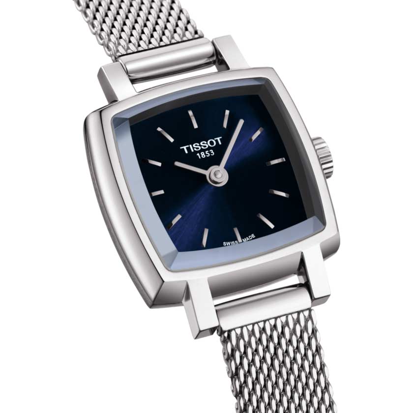 Tissot Lovely Square Watch, Blue Dial