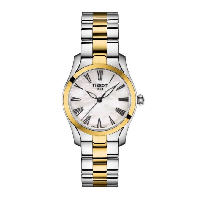 Tissot T-Wave Women's Watch, White MOP