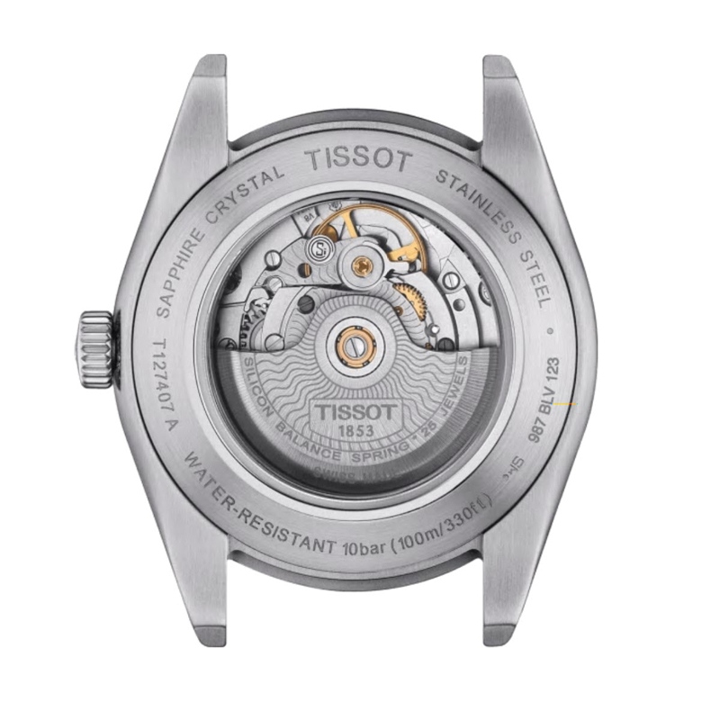 Tissot Gentleman Powermatic 80 Silicium Watch, Silver Dial