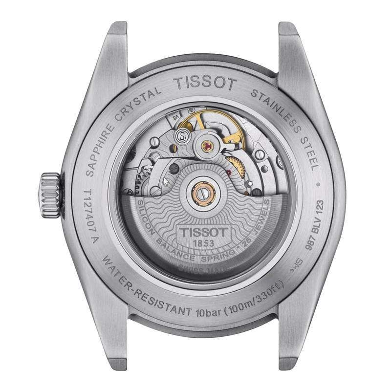 Tissot Gentleman Powermatic 80 Silicium Watch, Blue Dial