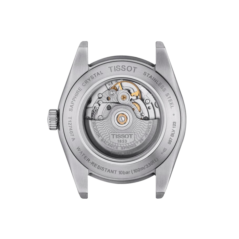 Tissot Powermatic 80 Silicium 40mm Men's Watch, Black Dial