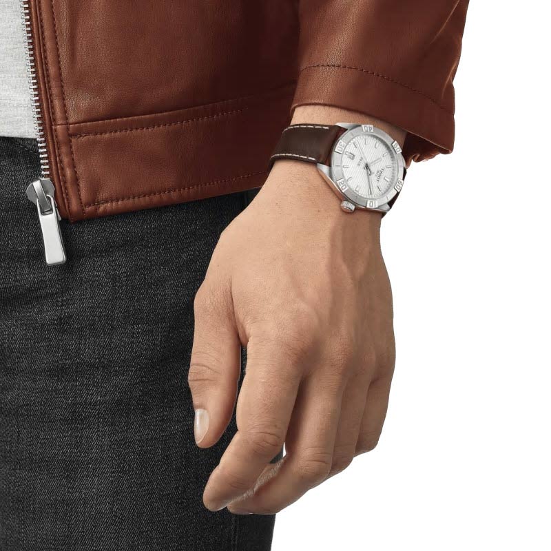 Tissot  PR 100 Sport Men's 42mm Watch, Silver and White Dial