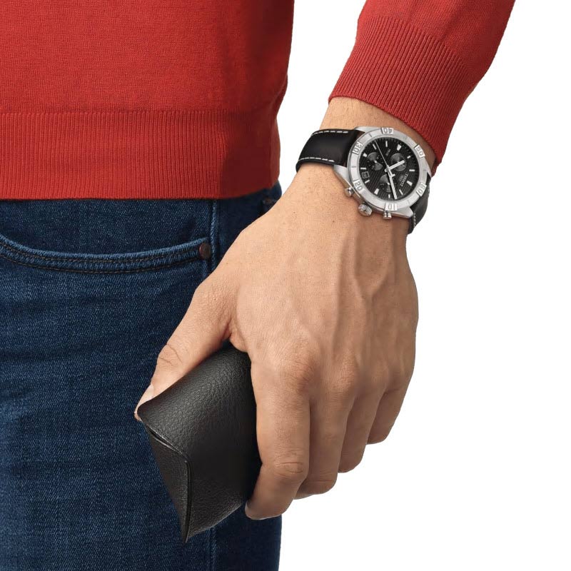 Tissot PR 100 Sport Men's 44mm Chronograph Watch,  Black Dial and Black Strap