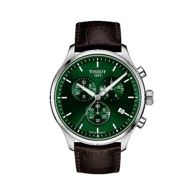 Tissot Chrono XL Watch, Green Dial