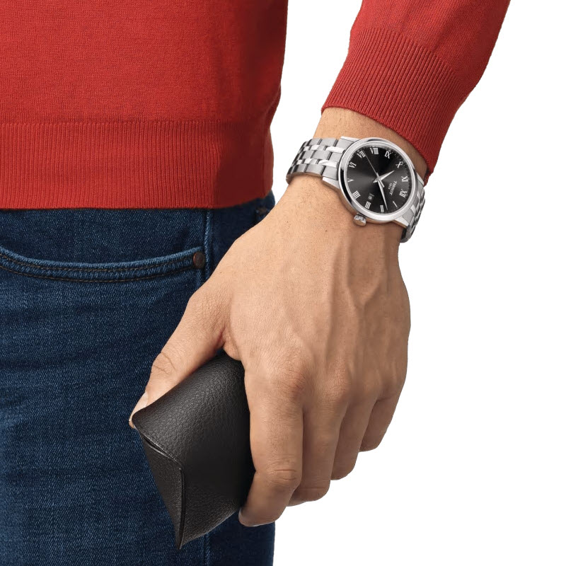 Tissot Classic Dream Men's 42mm Watch, Black and Silver Dial