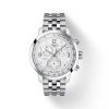 Tissot PRC 200 Chronograph 42mm Men's Watch, Silver Dial and Link Band