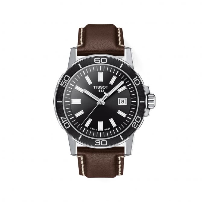 Tissot Supersport Gentleman 44mm Watch, Brown Band