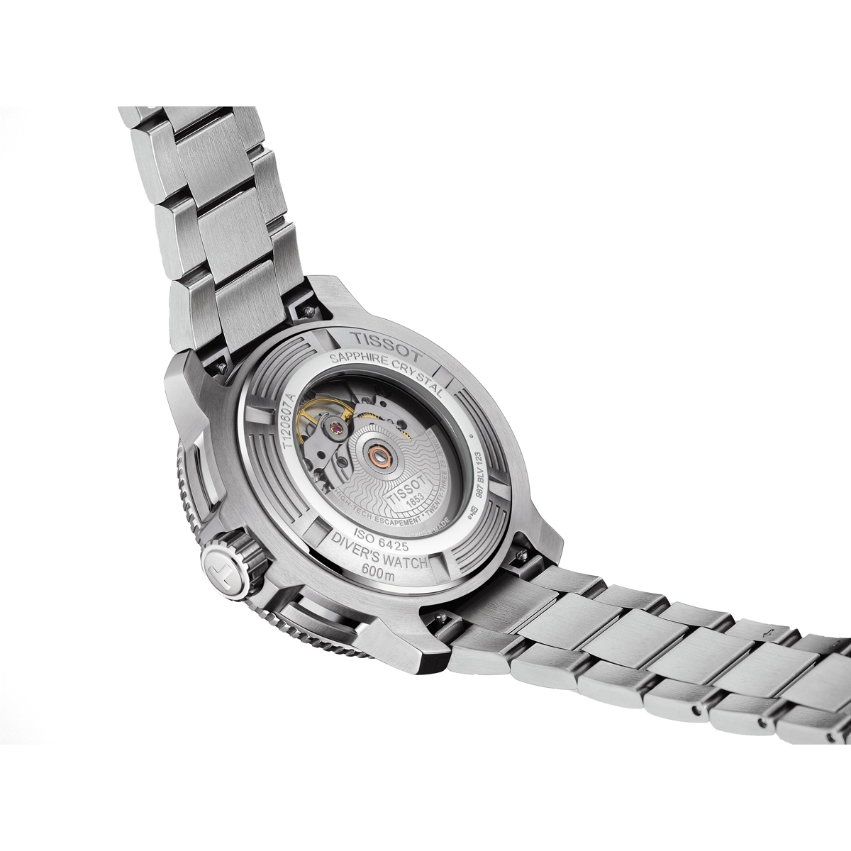 Tissot Seastar 2000 Professional Powermatic 80 Diver 46mm Men's Watch, Shaded Blue Pattern Dial