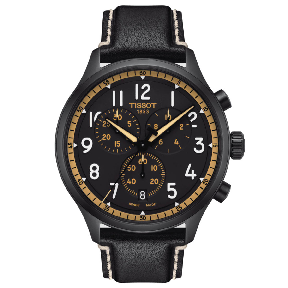 Tissot Chrono XL Vintage 45mm Men's Watch, Black and Brown Dial ...