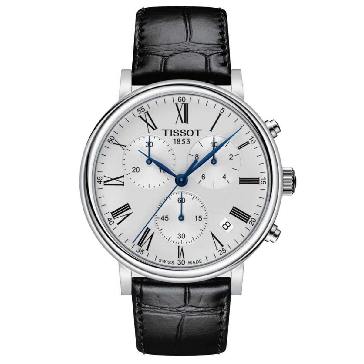Tissot Carson Premium Chronograph 41mm Watch, Silver Dial