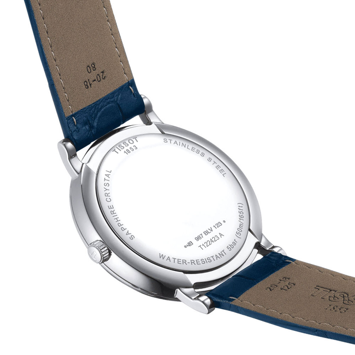 Tissot Carson Premium Gent Moonphase 40mm Watch, Blue Dial