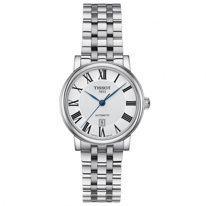 Tissot Carson Premium Automatic 30mm Watch, Silver Dial
