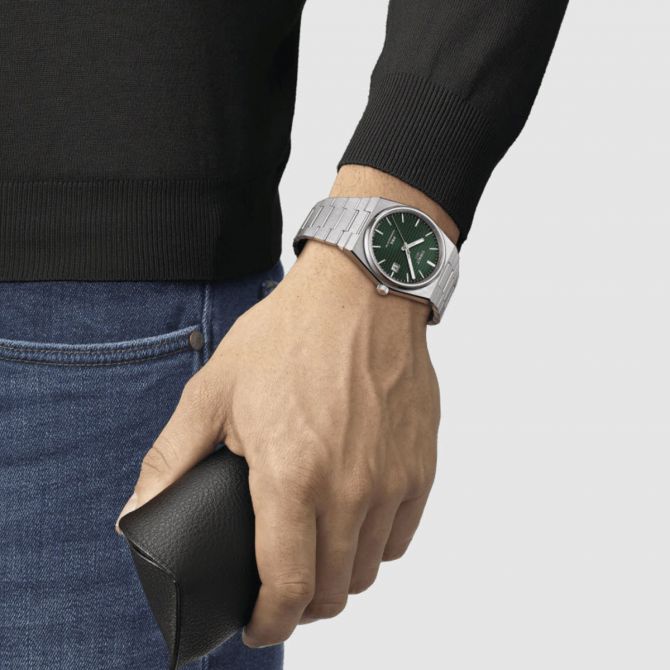 Tissot PRX Powermatic 80 40mm Men's Watch, Green Dial