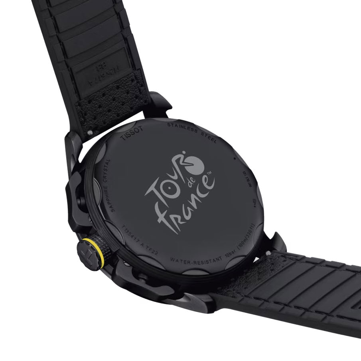 Tissot T-Race Cycling Tour De France Special Edition 45mm Watch, Black Dial