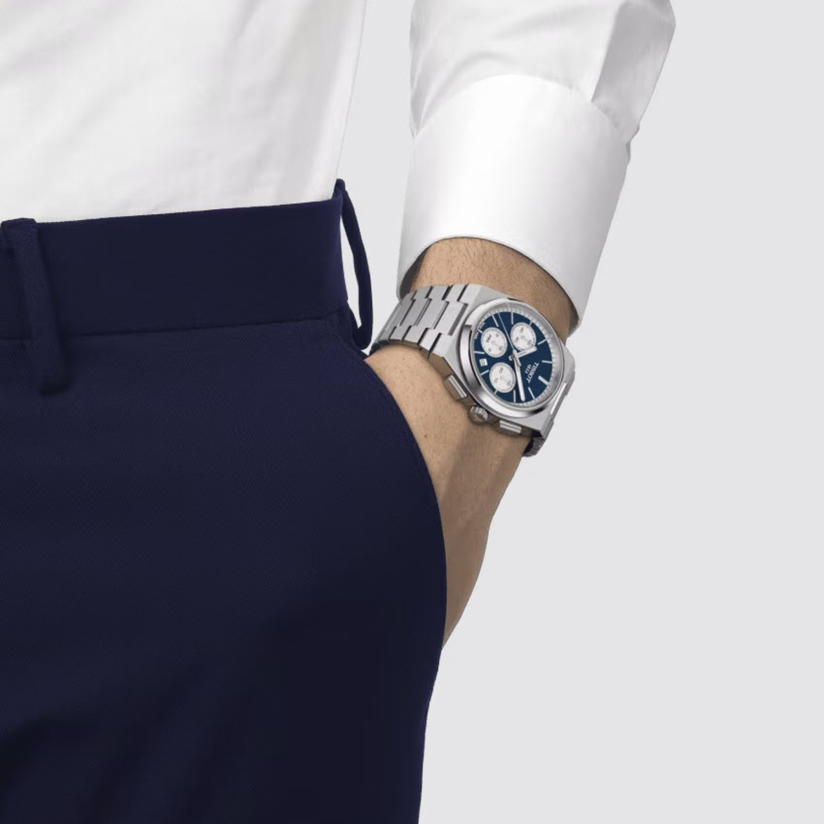 Tissot PRX Chronograph Automatic 42mm Men's Watch, Blue Dial