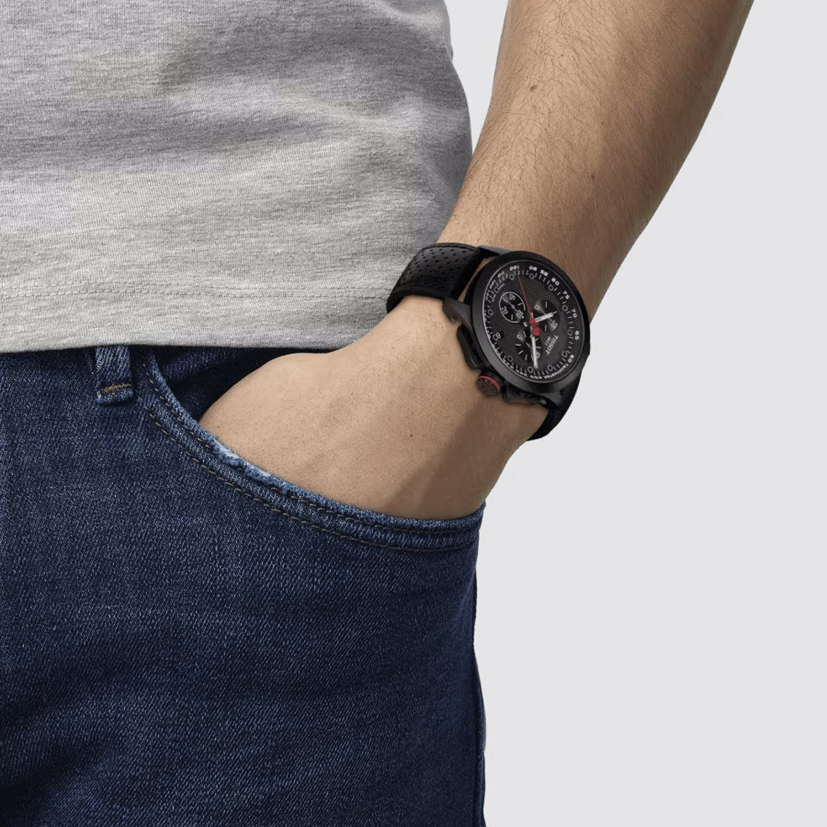 Tissot T-Race Cycling Vuelta Special Edition 45mm Men's Watch, Black Dial