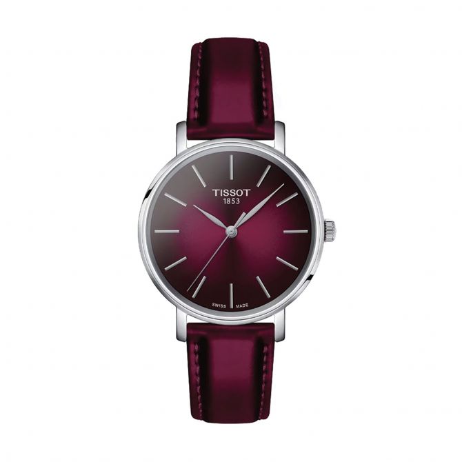 Tissot Everytime 34mm Women's Watch, Graded Pink-Black Dial