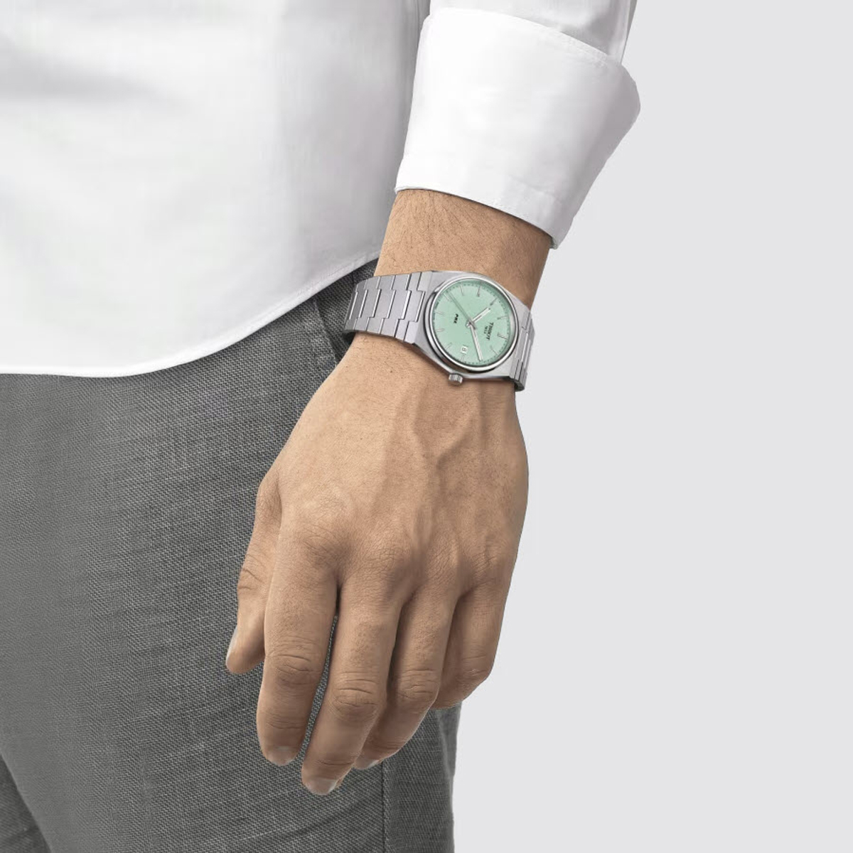 Tissot PRX 40mm Men's Watch, Light Green Dial