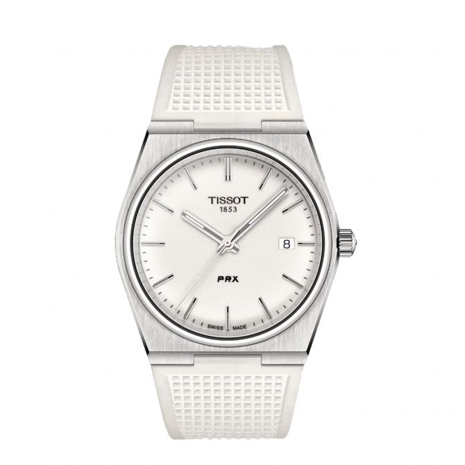Tissot white dial chronograph hotsell