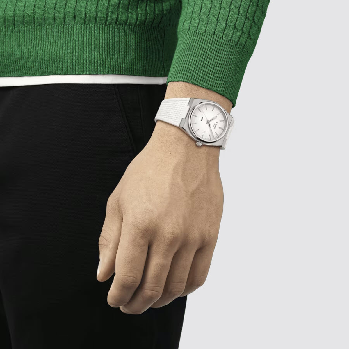 Tissot PRX 40mm Men's Watch, White Luminous Dial