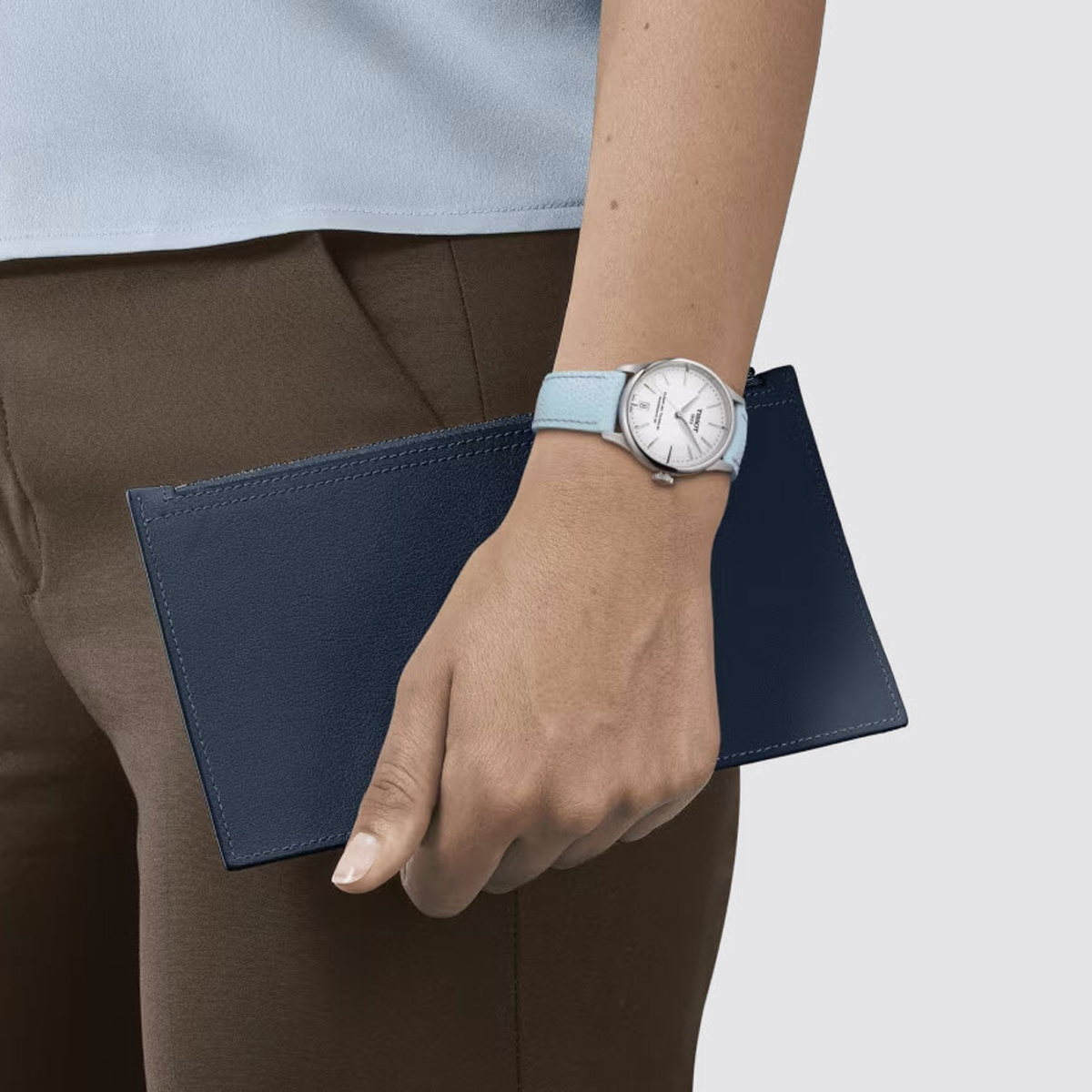 Tissot Chemin Des Tourelles Powermatic 80 34mm Women's Watch, White Dial