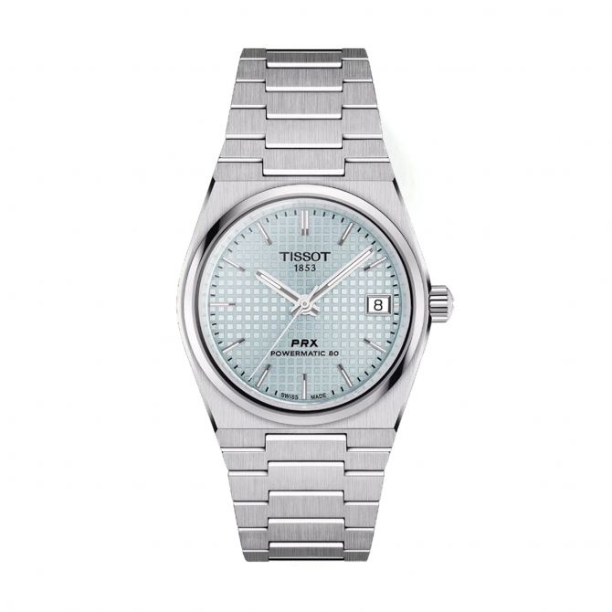 Tissot PRX Powermatic 80 35mm Men's Watch, Ice Blue Dial