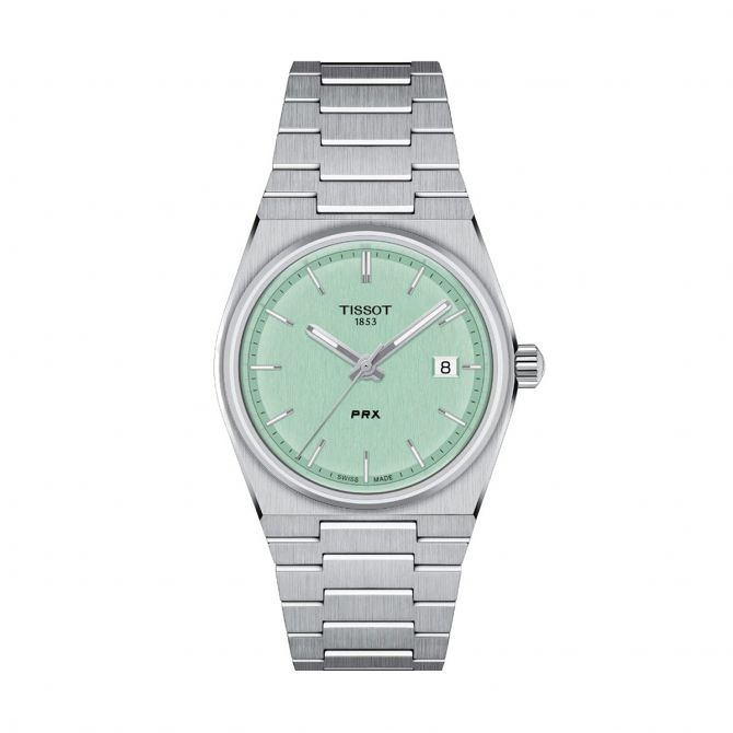 Tissot PRX 35mm Men's Watch, Light Green Dial