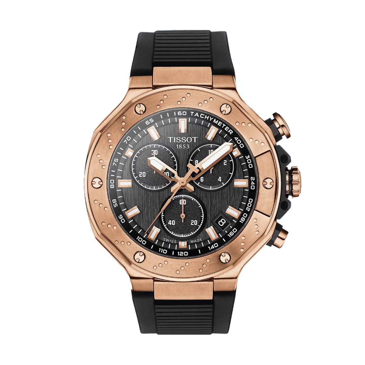 Tissot T-Race Chronograph 45mm Men's Watch, Black Dial