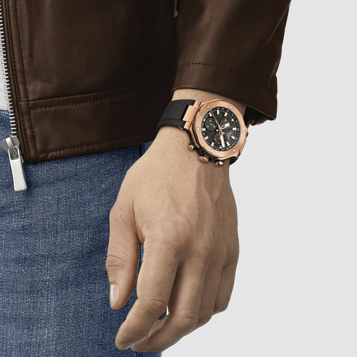 Tissot T-Race Chronograph 45mm Men's Watch, Black Dial