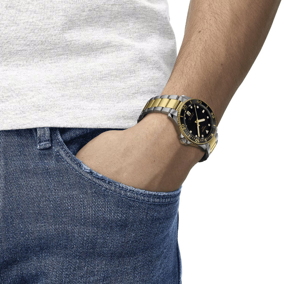 Tissot Seastar 1000 40mm Men's Watch, Black Dial