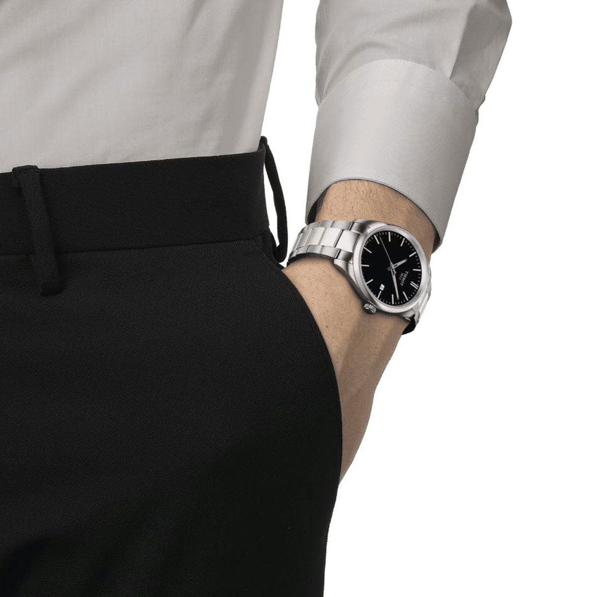 Tissot PR 100 40mm Men's Watch, Black Dial