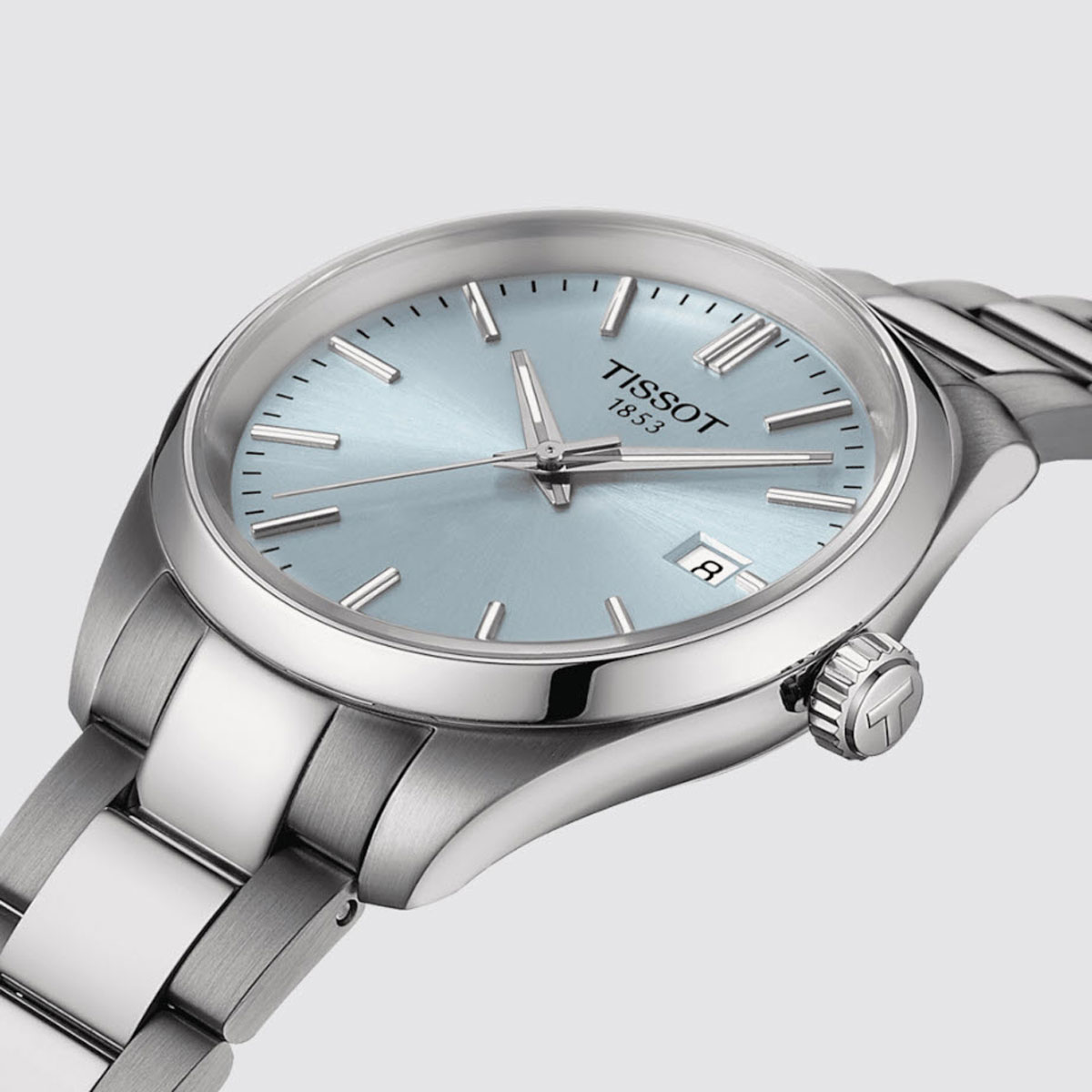 Tissot PR 100 34mm Men's Watch, Ice Blue Dial