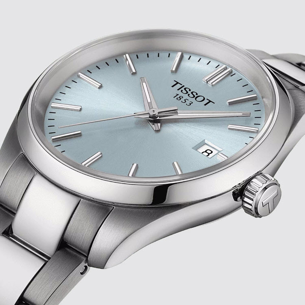 Tissot PR 100 34mm Men's Watch, Ice Blue Dial