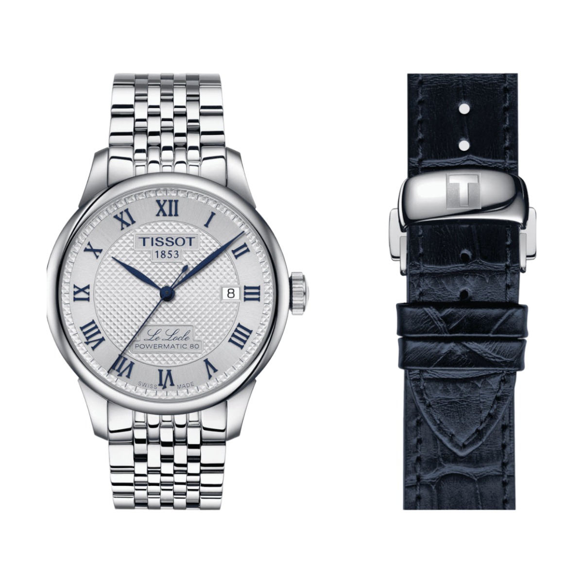 Tissot Le Locle Powermatic 80 20th Anniversary 39.3mm Men's Watch, Silver Dial