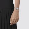 Tissot Lovely Square 20mm Women's Watch, Diamond and Silver Dial