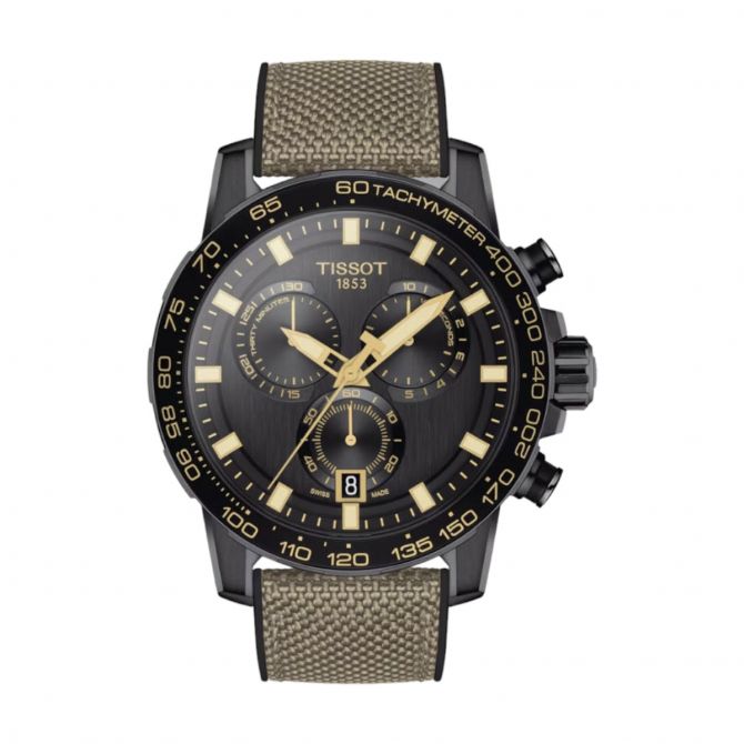 Tissot Supersport Chronograph 45.5mm Men's Watch, Black Dial