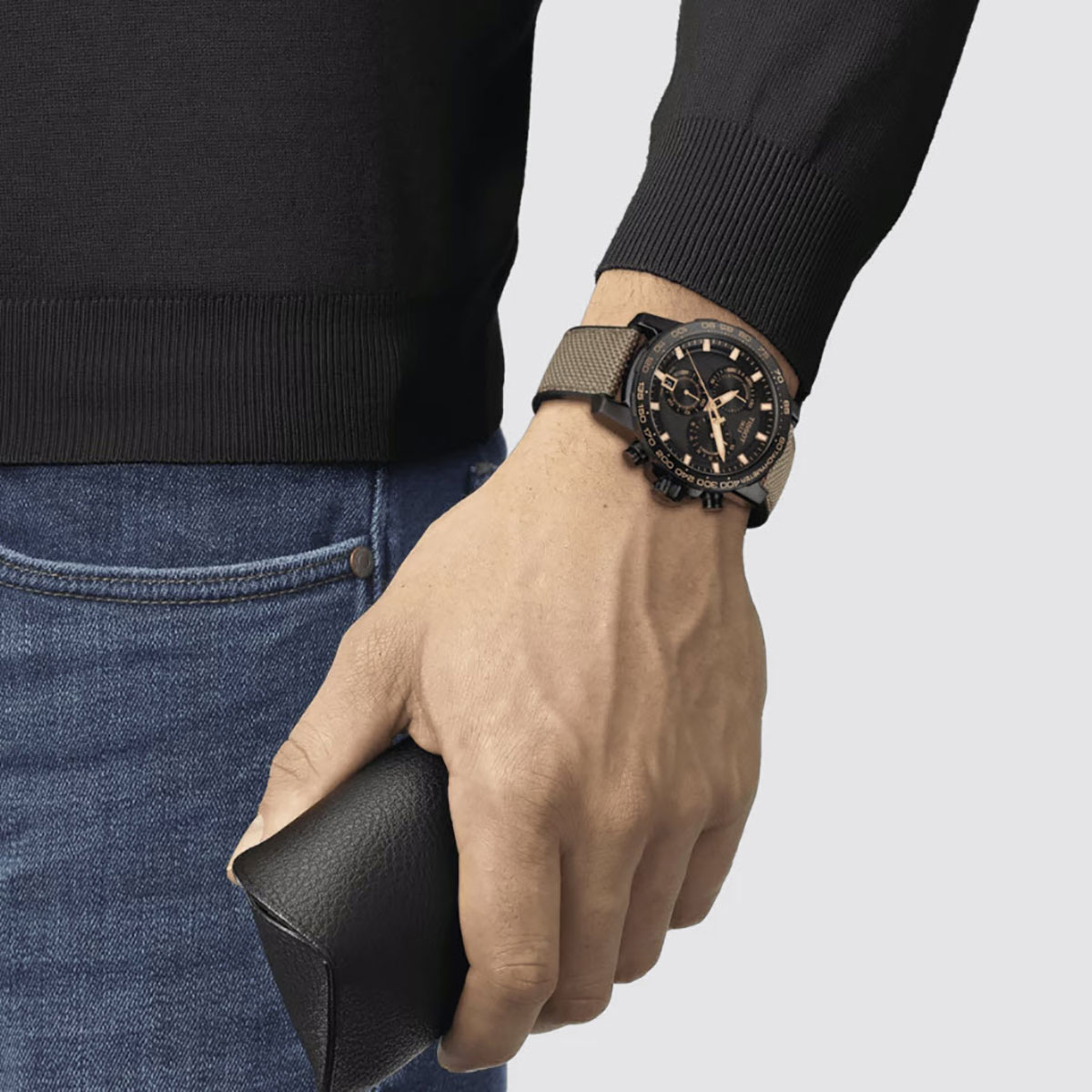 Tissot Supersport Chronograph 45.5mm Men's Watch, Black Dial