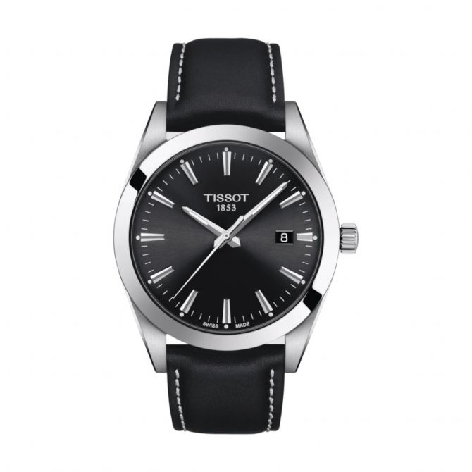 Tissot Gentleman 40mm Watch, Black Dial