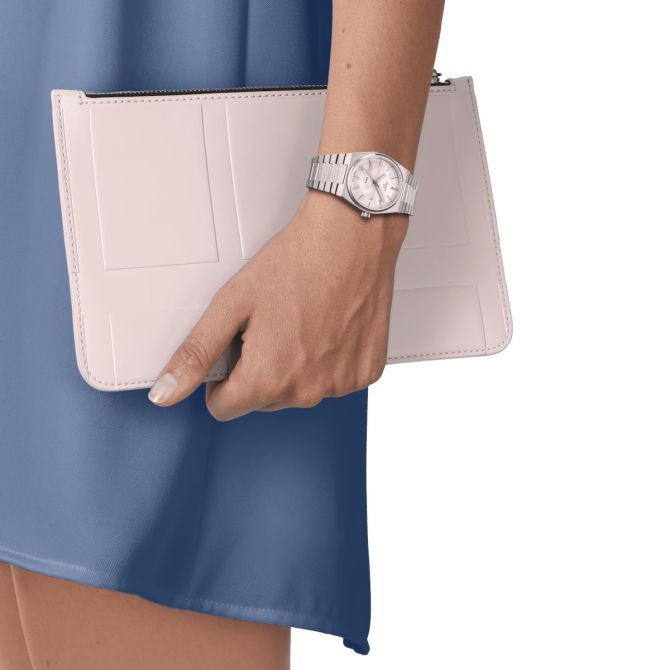 Tissot PRX 35mm Women's Watch, White Mother of Pearl Dial