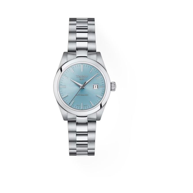 Tissot T-MY Lady Automatic 29.3mm Watch, Ice Blue Dial