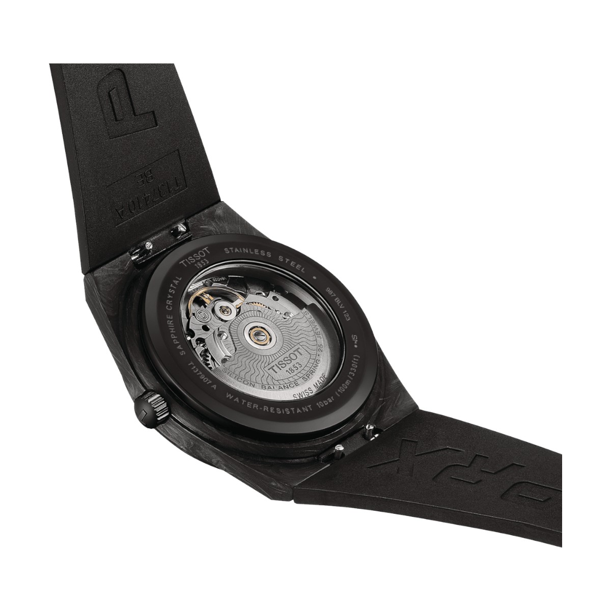 Tissot PRX Powermatic 80 40mm Watch, Black Carbon