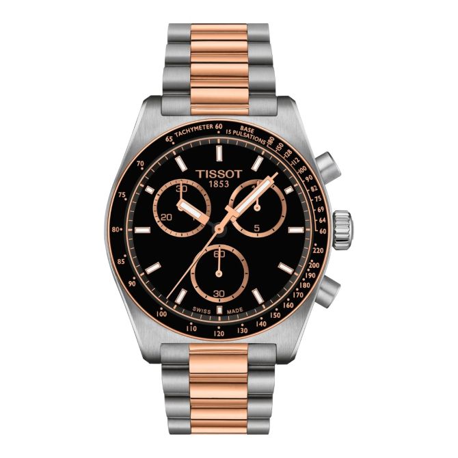 Tissot PR 516 Quartz Chronograph 40mm Men's Watch, Black Dial