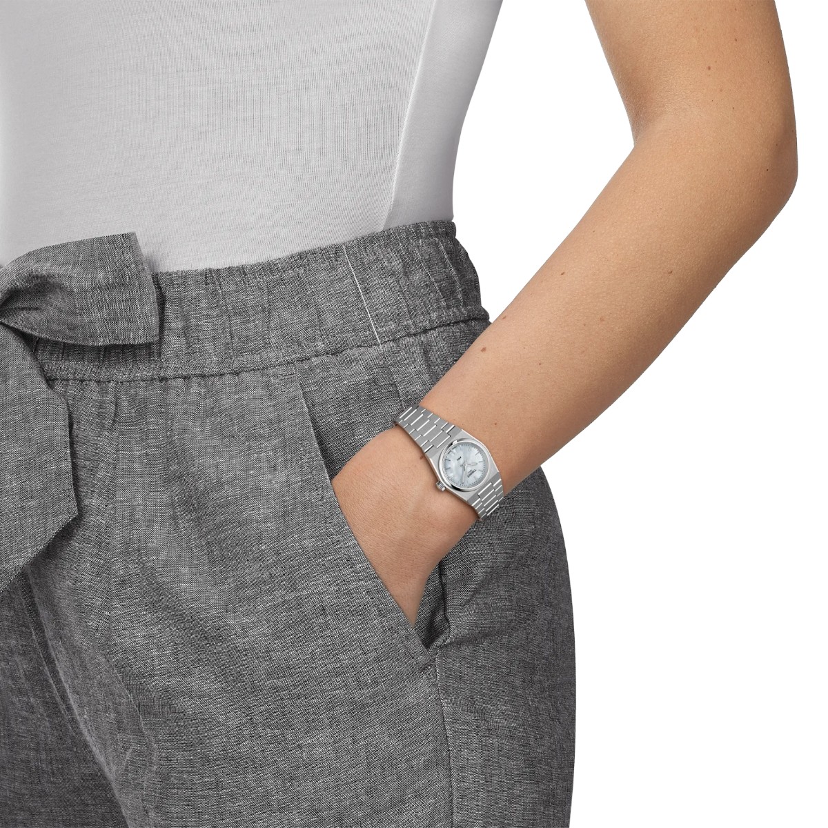 Tissot PRX 25mm Women's Watch, Mother of Pearl Dial