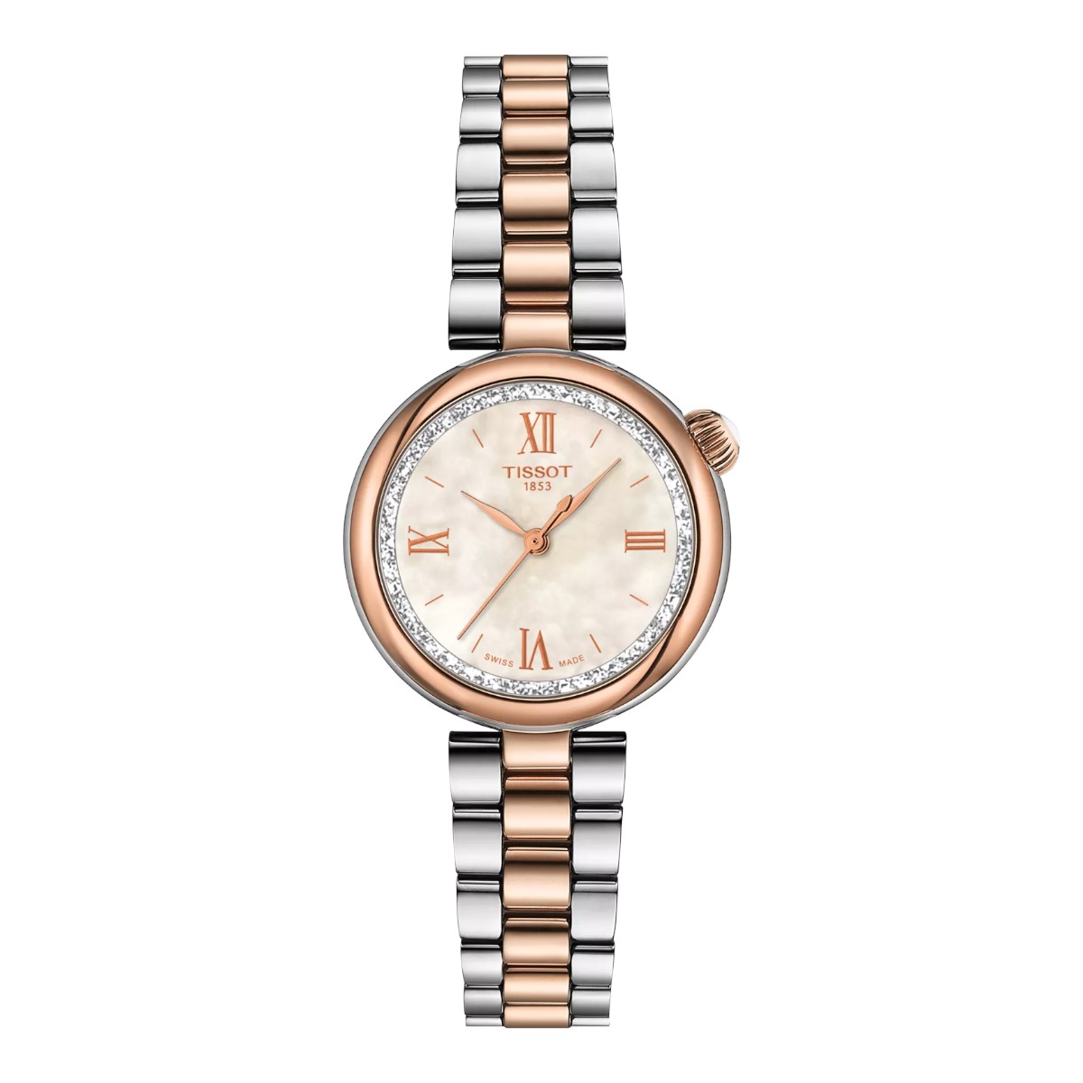 Tissot Desir 28mm Women's Watch, Rose Gold and White Mother of Pearl Dial