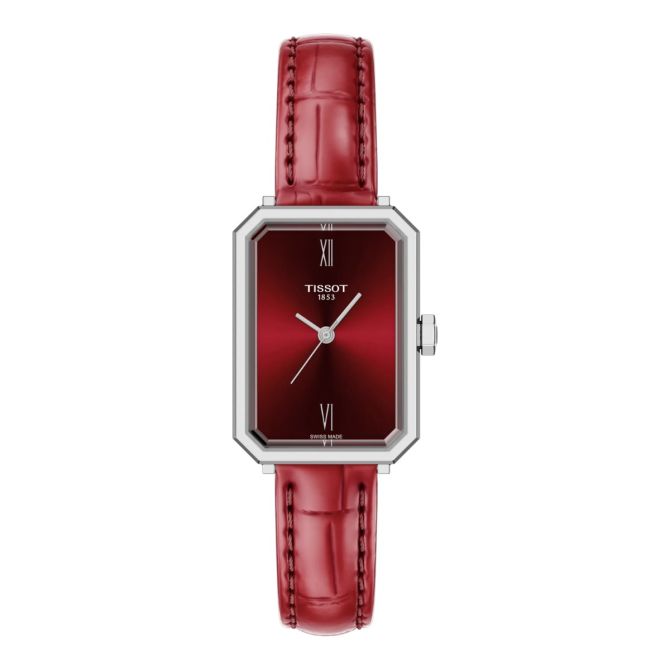 Tissot SRV 30mm Women's Watch, Red Dial