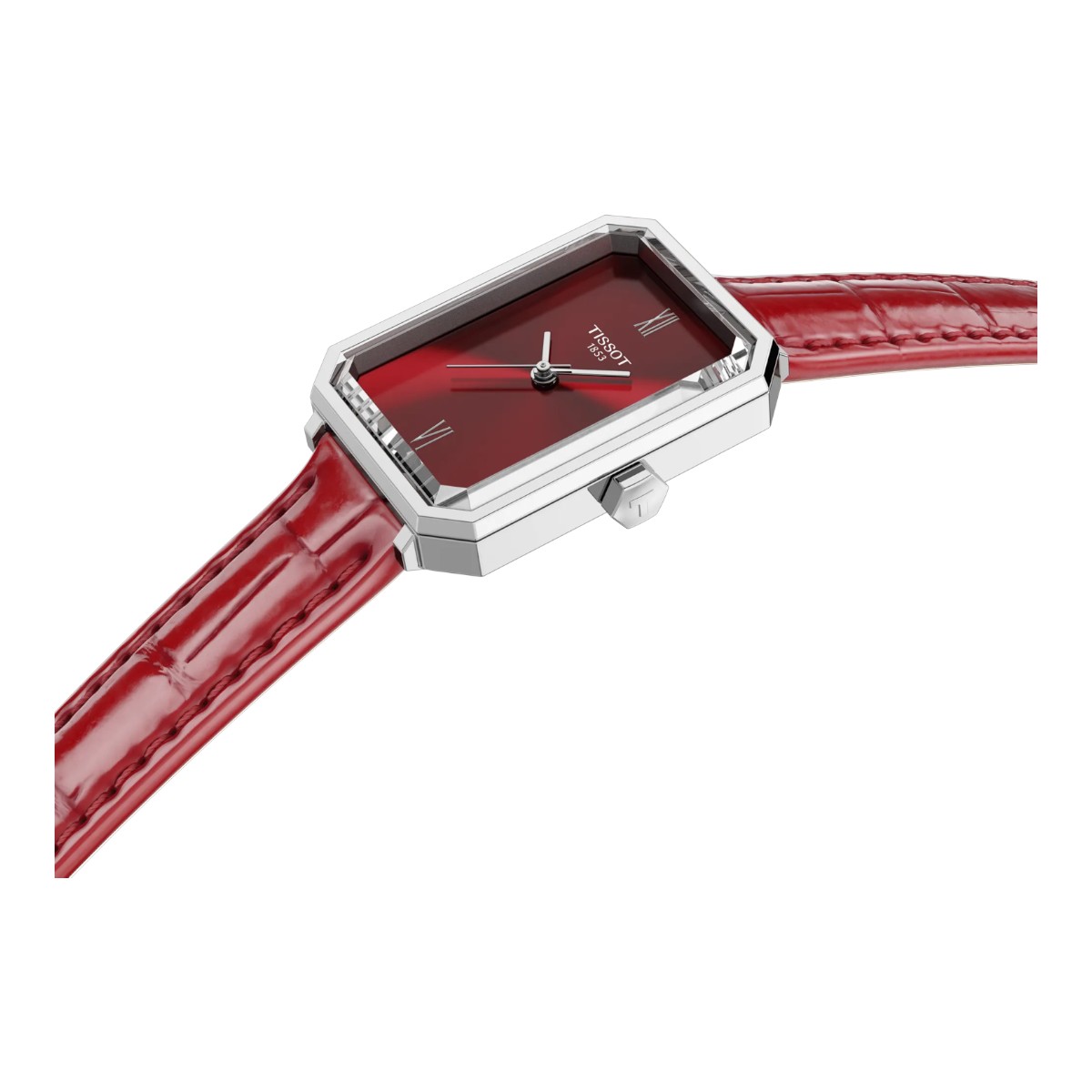 Tissot SRV 30mm Women's Watch, Red Dial